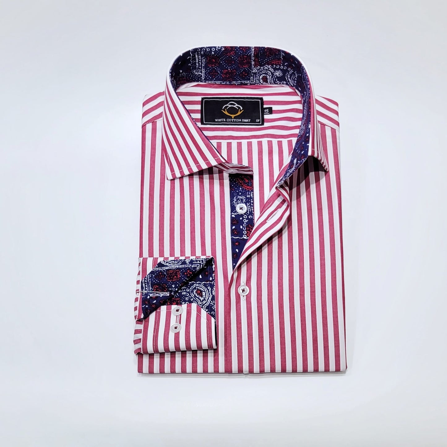 Maroon White Stripes.