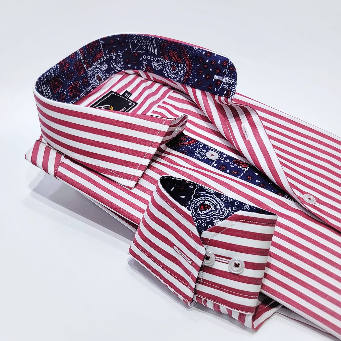 Maroon White Stripes.