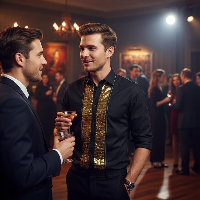 Sparkling BLK Gold Tuxedo.