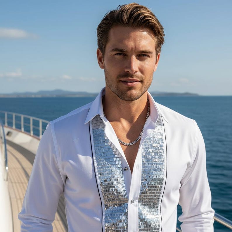 Sparkling WHT Silver Tuxedo.