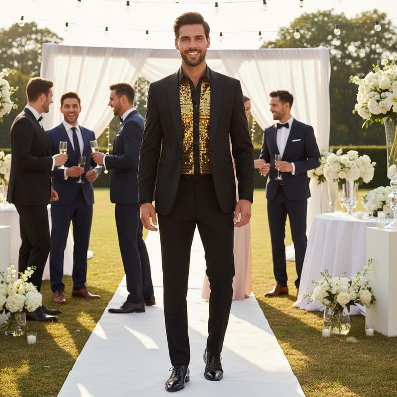Sparkling BLK Gold Tuxedo.