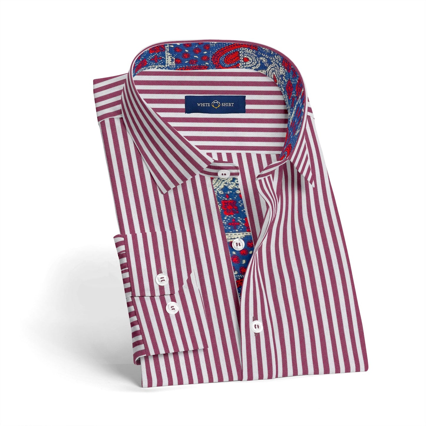 Maroon White Stripes.