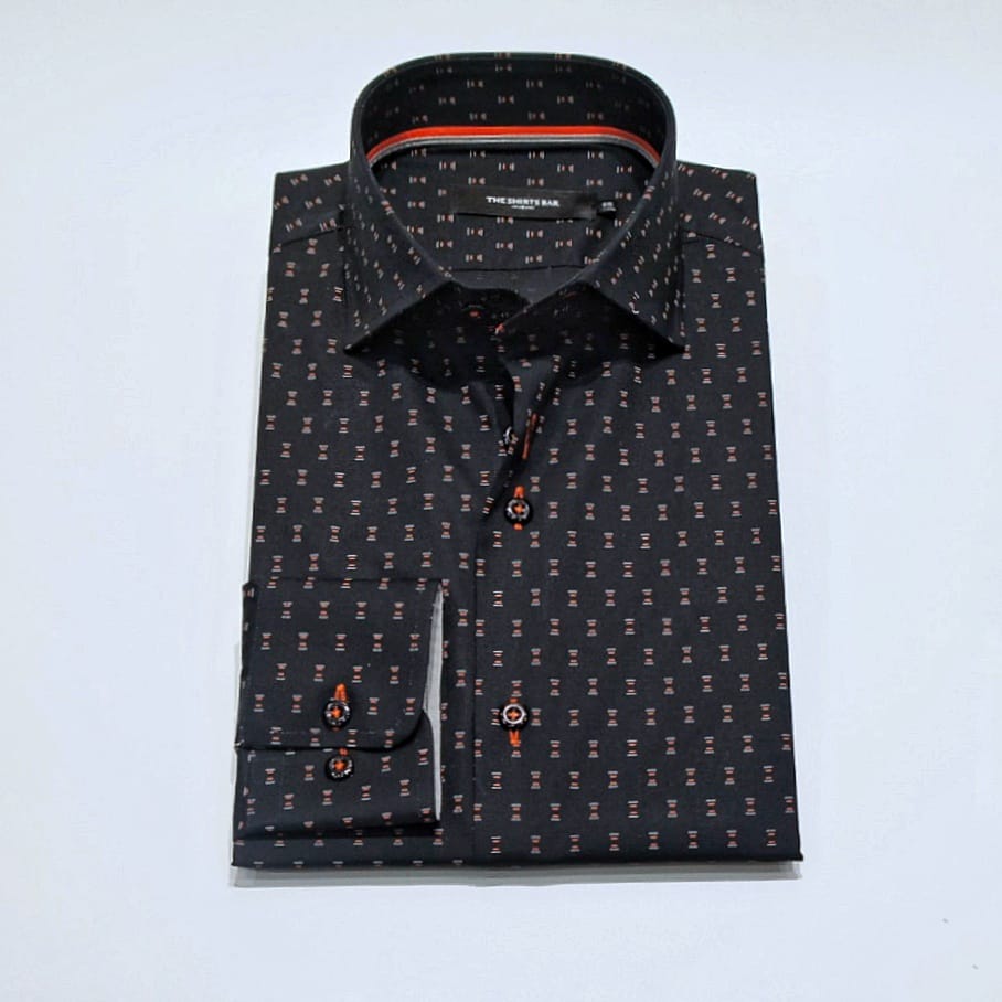 Black Grey Orange Spot.