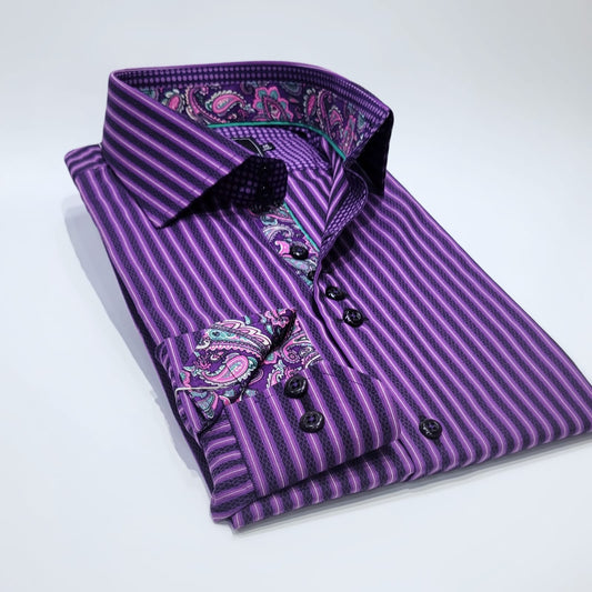 Purple Black Stripes.
