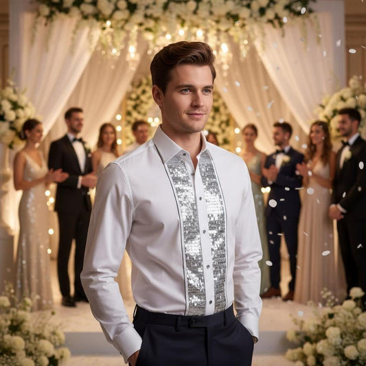 Sparkling WHT Silver Tuxedo.
