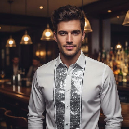 Sparkling WHT Silver Tuxedo.