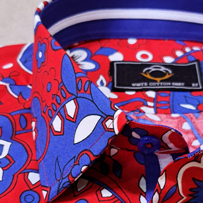 Red Blue Paisley