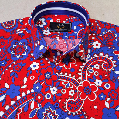 Red Blue Paisley