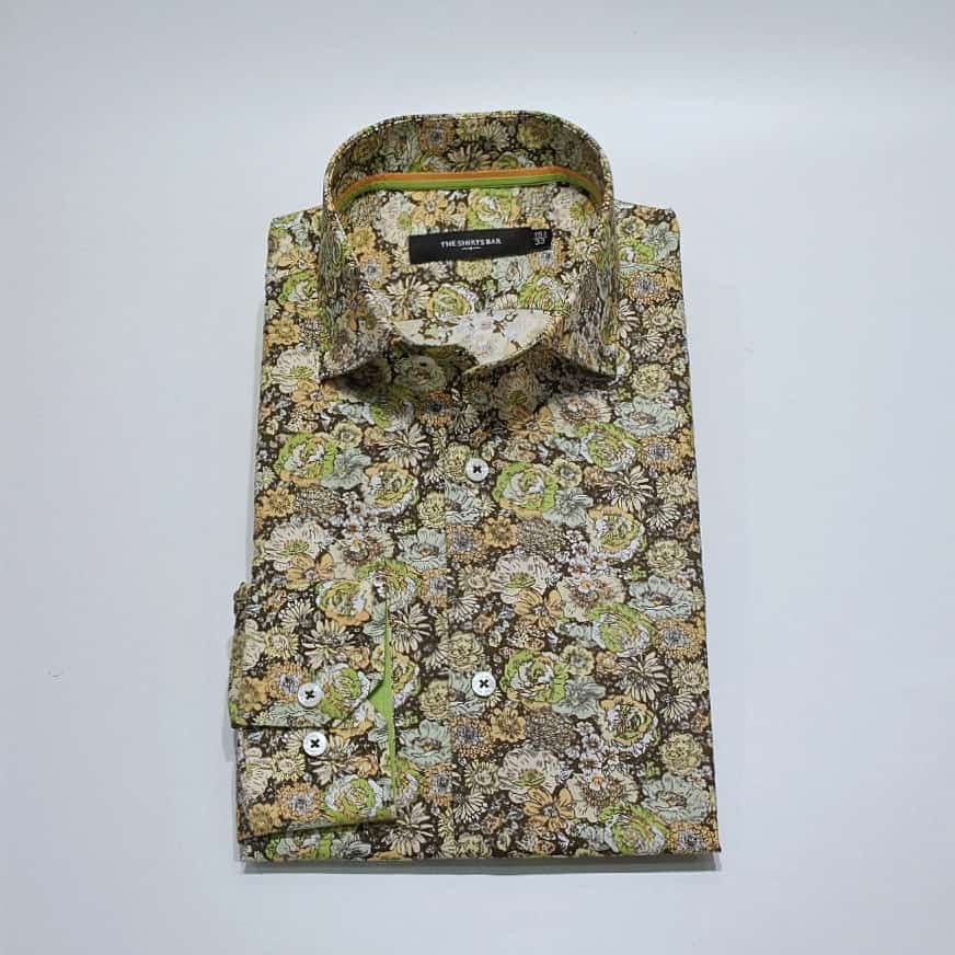 Brown Floral Print