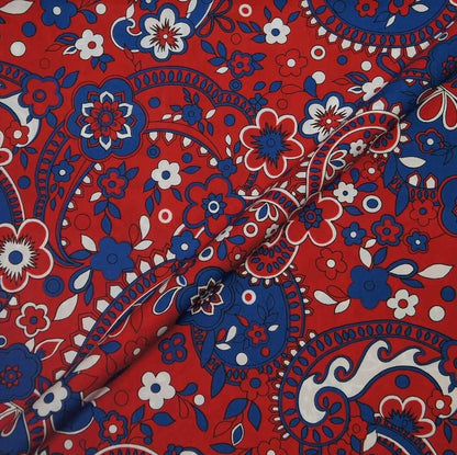 Red Paisley Custom Shirt.