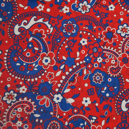Red Paisley Custom Shirt.